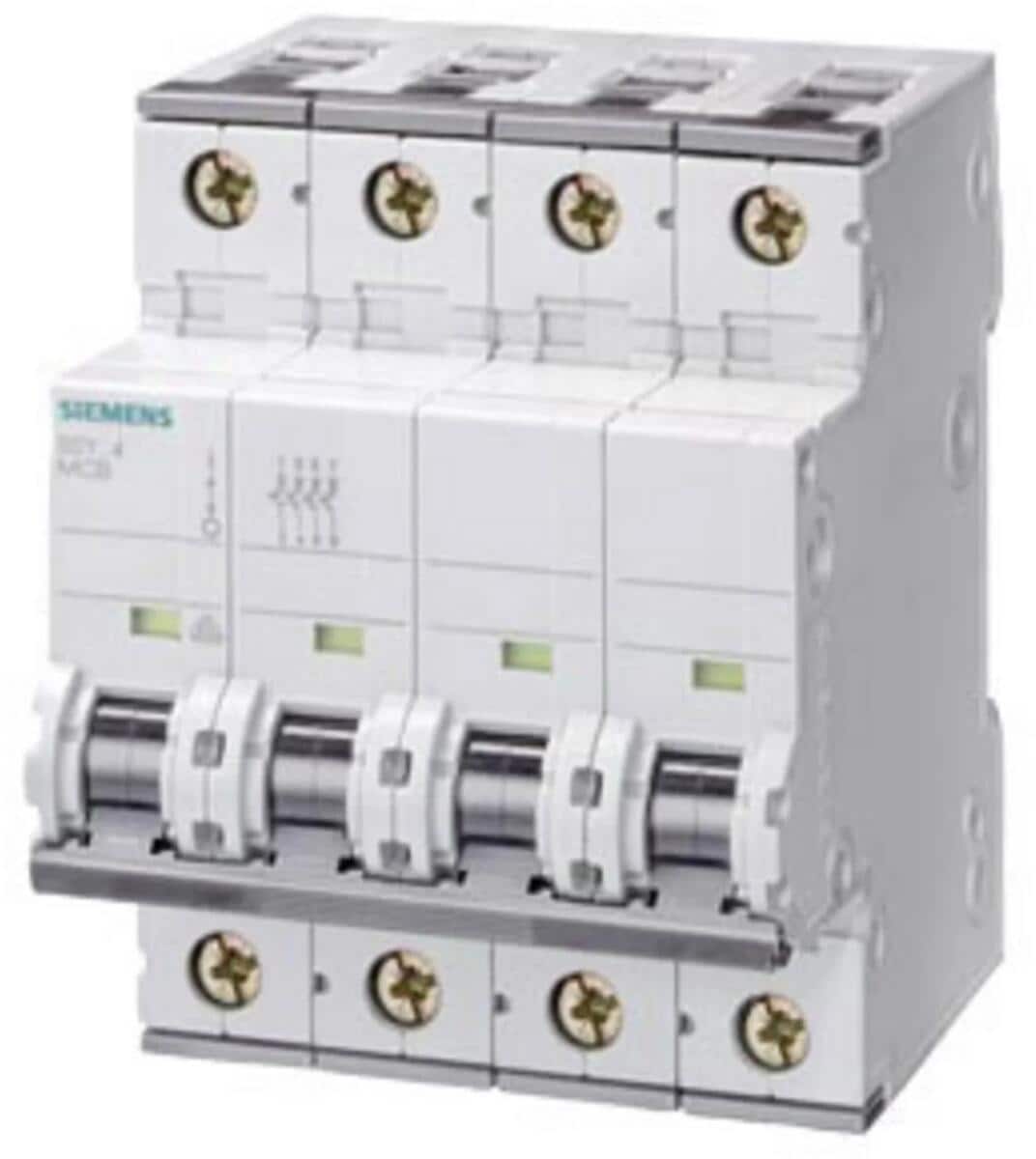 Siemens 5SY4480-7 Leitungsschutzschalter 80A 230V 400V 4-polig grau