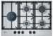 Neff T27DS79N0 N70 autarkes Gaskochfeld 75cm breit Wokbrenner FlameSelect Schaltknebel Edelstahl