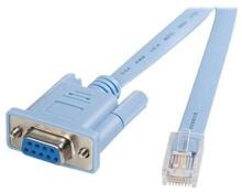 StarTech DB9CONCABL6 Cisco Konsolen Management Router Kabel Netzwerkkabel RJ-45-Stecker DB-9-Buchse 1,8m blau