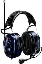 3M Peltor LiteCom Plus Kapselgehörschutz-Headset Kopfhörer 34dB Bluetooth Akku schwarz blau