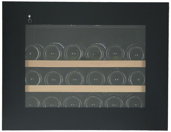 Wolkenstein EWTS64-28ED Einbau-Weintemperierschrank 59cm breit 62 Liter 28 Standardweinflaschen 2 Temperaturzonen