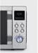 Severin MW 7774 Stand-Mikrowelle 25 Liter 48,3cm breit 900 Watt Grill Heißluft-Funktion Pizzafunktion silber