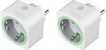 2 Stück Voltcraft SEM6500 Energiekosten-Messgerät Funksteckdose Datenexport Datenloggerfunktion Kostenprognose weiß