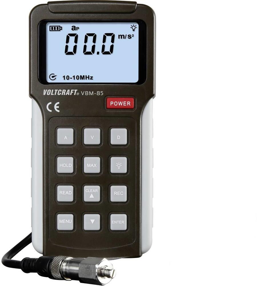 Voltcraft VBM-85 Schwingungsmesser Messgerät LCD-Display Vibration schwarz