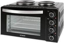 Bomann KK 6059 Multibackofen 2 Kochplatten 51,1cm breit 3100 Watt 28 Liter schwarz