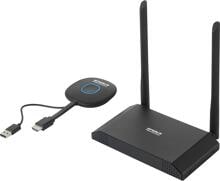 SpeaKa Professional SP-VShare 4K UHD-Präsentationssystem 4fach Multi Viewer Whiteboard-Funktion drahtlos schwarz