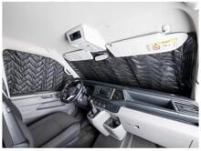 Carbest Magnet-Innenisolierung Fahrerhaus-Set Isoflex schwarz 3-teilig für Ford Transit Bj. ab 2015 Camping