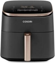Cosori CAF-DC602-KEUR Heißluft-Fritteuse Airfryer 6 Liter 9 Programme schwarz goldfarbend