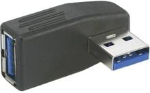 Renkforce USB 3.0 Adapter Winkelstecker A-Stecker 90° seitlich nach rechts gewinkelt schwarz