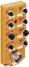 Lumberg Automation ASBS 4/LED 5-4 11126 Sensor/Aktorbox passiv M12-Verteiler mit Metallgewinde orange