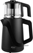 Arzum Jollietea Teebereiter Teekocher 1650 Watt Glaskanne 1 Liter schwarz
