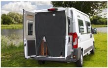 Hindermann Insektenschutzvorhang Fiat Ducato ab Bj. 07/2006 Hecktür Standard Türausschnitt schwarz