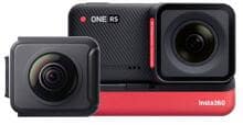 Insta360 ONE RS Twin Edition Action-Kamera Actioncam 48MP 4K HDR wasserfest 360° USB WLAN schwarz rot