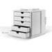 HAN Systembox 1450-11 Schubladenbox Bürobox DIN A4 DIN C4 5x Schubfächer lichtgrau