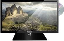 Teleco TEK24D 24" LED TV Fernseher DVB-S2 DVB-T2 Tuner DVB USB Camping Wohnwagen schwarz