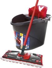 Vileda Ultramat Bodenwischer-Set Wischmop Putzeimer Reiniger PowerPresse rot grau