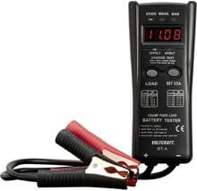 Voltcraft BT-4 Blei-Batterietester Kfz Autobatterietester Batterie-Lasttest Leistungsanalyse schwarz