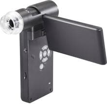 TOOLCRAFT TO-6530181 Mikroskop-Kamera Monitor 12MP 4x digitale Vergrößerung schwarz