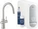 Grohe Blue Home C-Auslauf Starter Kit Einhebelmischer Küchenarmatur 150° schwenkbar supersteel