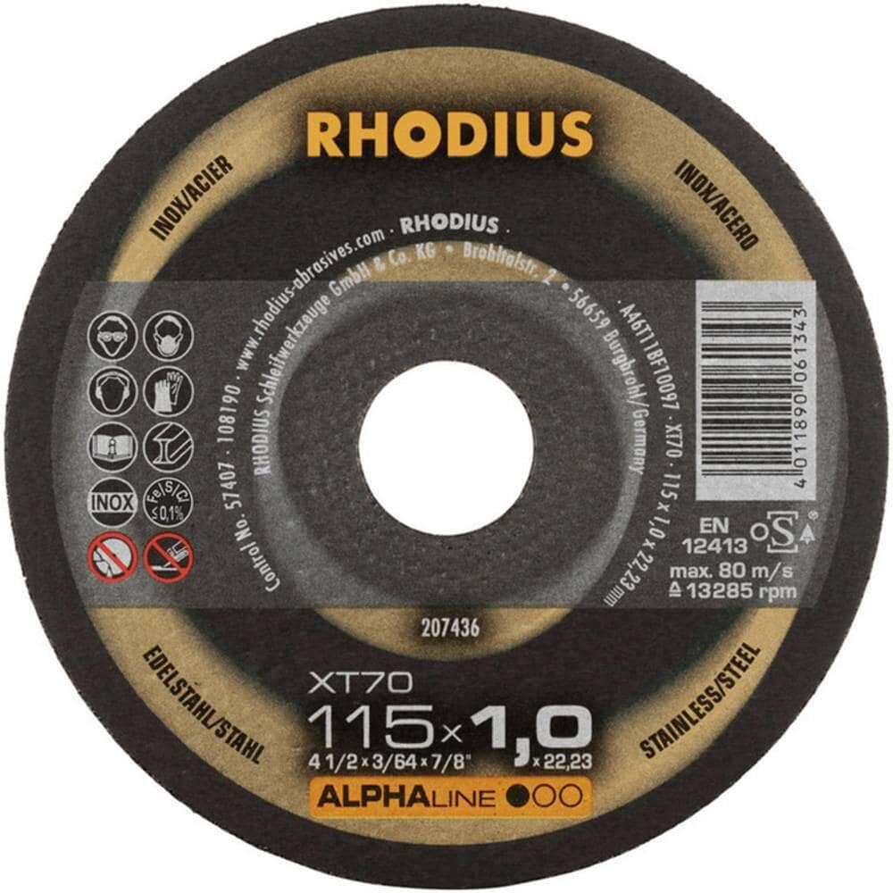 50 Stück Rhodius XT70 PACK Trennscheibe Scheibe gerade 115mm Edelstahl Stahl