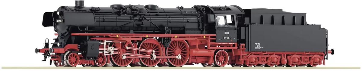 Fleischmann 714570 N Modellbahn Dampflok Lokomotive 001 150-2 der DB 150mm schwarz rot