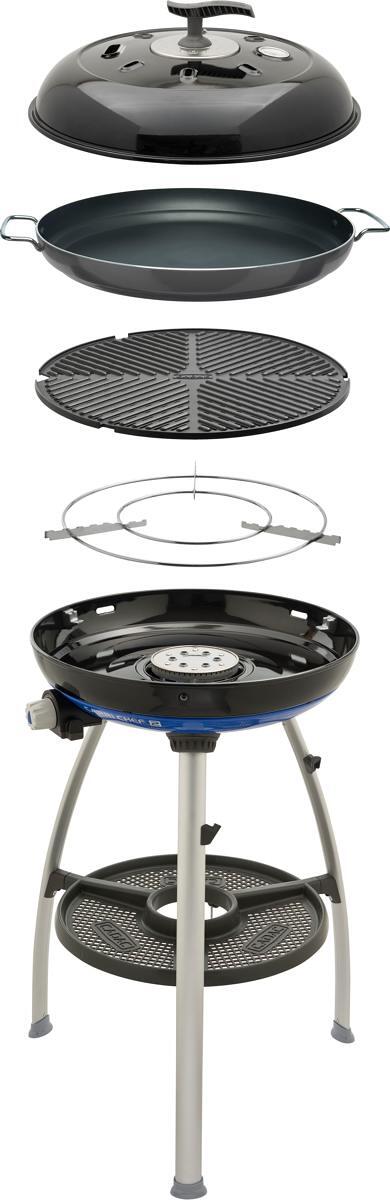 CADAC Carri Chef 50 BBQ/Dome/Paella pan Gasgrill Campinggrill 50mbar Exklusiv Wagner Edition schwarz