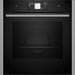 Neff B64FT33N0 N90 Einbau-Dampfbackofen 60cm breit 71 Liter Wassertank TFT-Display Grill CircoTherm Kindersicherung schwarz/Edelstahl