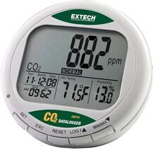 EXTECH CO210 Luftqualitäts-Messgerät mit Datenlogger Kohlendioxid Lufttemperatur Luft weiß
