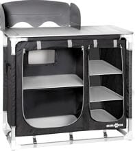 Brunner Azabache CT Square Campingschrank Vorratsschrank Outdoor 85x52x90cm Aluminium schwarz silber