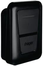 Hager XVL122S witty plus Ladestation Wallbox 22kW MID OCPP PV-Überschuss Ladesteckdose Typ 2 ohne Kabel anthrazit