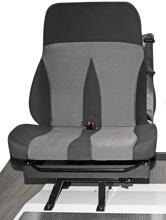 FASP 650 Drehbare Doppelsitzbank für Fiat Ducato Camping Reisemobil schwarz grau