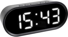 TFA Dostmann 60.2025.01 Wecker Quarz Uhr digital Alarmzeiten schwarz