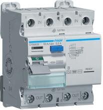 Hager CFB663E Fehlerstromschutzschalter FI-Schalter 4 polig 10kA 63A 300mA Typ B