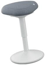 Leitz Ergo Active Sitzhocker Bürohocker höhenverstellbar Dual Density Foam Komfortsitz hellgrau