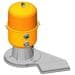 Vagner Pool Sandfilteranlage geteilter Behälter Kit 600 6-Wege-Seitenventil Pumpe Bettar 12m³/h 230V gelb