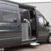 Horrex Plissee Fliegenschutztür für Ford Transit Generation 7 schwarzgrau