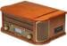 Denver MRD-51 Plattenspieler Radio USB CD Kassette MP3 Digitalisierungsfunktion Holz braun