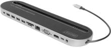Digitus DA-70888 Mini-Dockingstation Notebook-Ladestation Adapter USB-C DisplayPort HDMI VGA schwarz