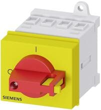 Siemens 3LD2030-0TK13 Hauptschalter Lasttrennschalter Not-AUS-Schalter 3-polig 16A rot gelb