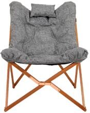 Bo-Camp Bloomsbury Comfort Relaxsessel Campingstuhl Outdoor grau