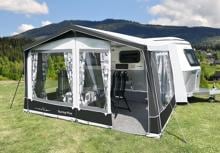 Walker Touring Plus Wohnwagen-Vorzelt für Eriba Touring Troll Moskitofenster Camping Caravan weiß anthrazit