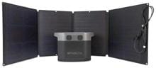 Ecoflow Delta Bundle 2 Powerstation-Set Stromerzeuger Generator 1260Wh Solarmodul 110 Watt Camping schwarz