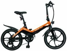 Blaupunkt Fiene E-Faltrad Klappfahrrad E-Bike 6-Gang 20" 36V/9,6Ah orange schwarz