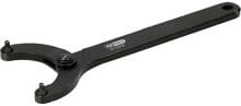 KS Tools 5172377 Hakenschlüssel Gelenk-Zweilochmutterndreher 80-125mm metrisch schwarz