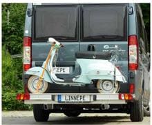 Linnepe Motorradträger Motorradhalter Trigger Ducato ab 7/06 Boxer Jumper langer Überhang Reisemobil Kastenwagen