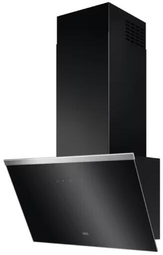 AEG DVE5661HB Dunstabzugshaube Kopffreihaube 60cm breit Touch Control Hob²Hood-Funktion 3 Leistungsstufen 1 Intensivstufe Randabsaugung schwarz