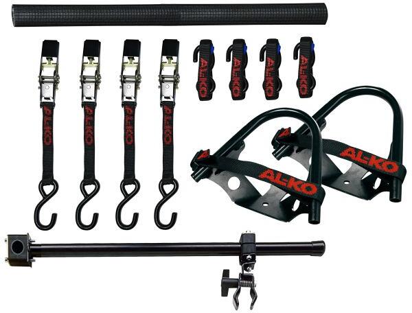 Sawiko Universal-Zurrbandset Befestigungsmaterial Haken Spanngurt Camping Wohnwagen