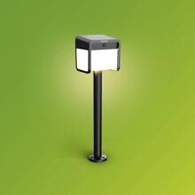 Philips Ezra LED-Solar-Außenstandleuchte Standleuchte Wegeleuchte 1,8 Watt schwarz