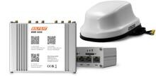 SelfSat MWR 5550 4G/LTE/5G WLAN Internet Router Komplettset bis 3,3 Gbps 5G Dachantenne weiß
