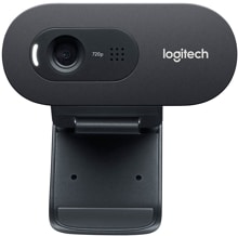Logitech C270 HD-Webcam Konferenzkamera PC-Kamera 1280x720 Pixel Klemmhalterung schwarz